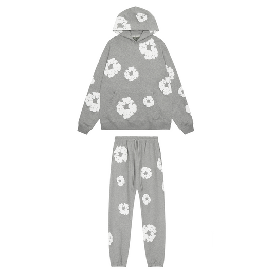 Celene - Grauer Blumen Tracksuit