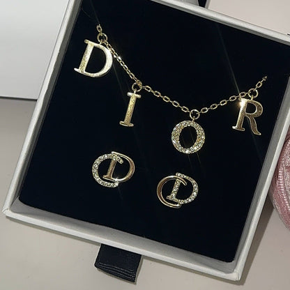 CD Diamant Ohrringe Silber