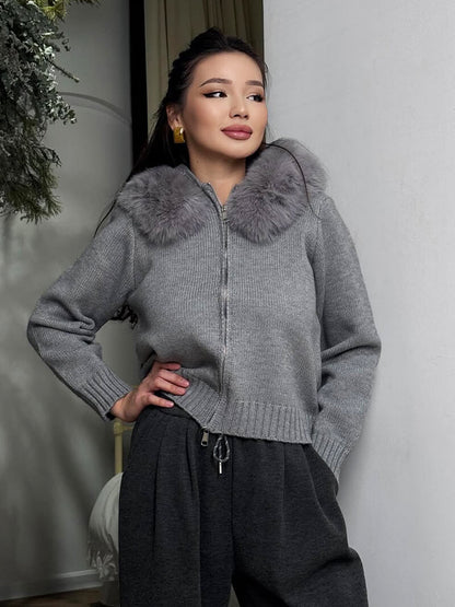 Alison faux fur Jacket - SOERA Store